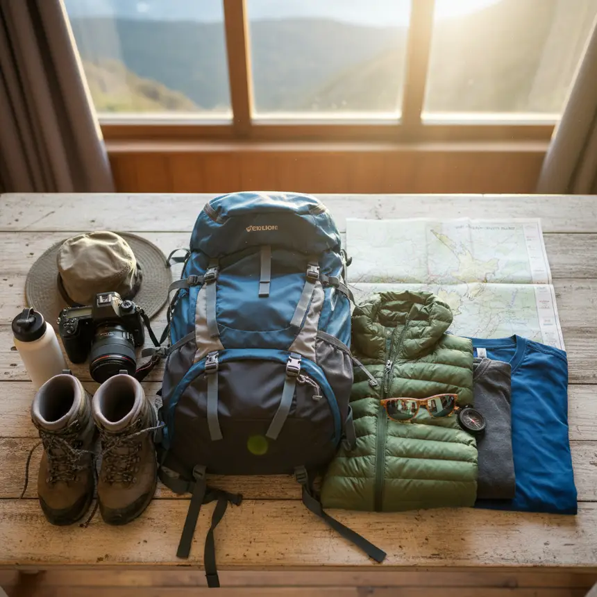 New Zealand travel packing