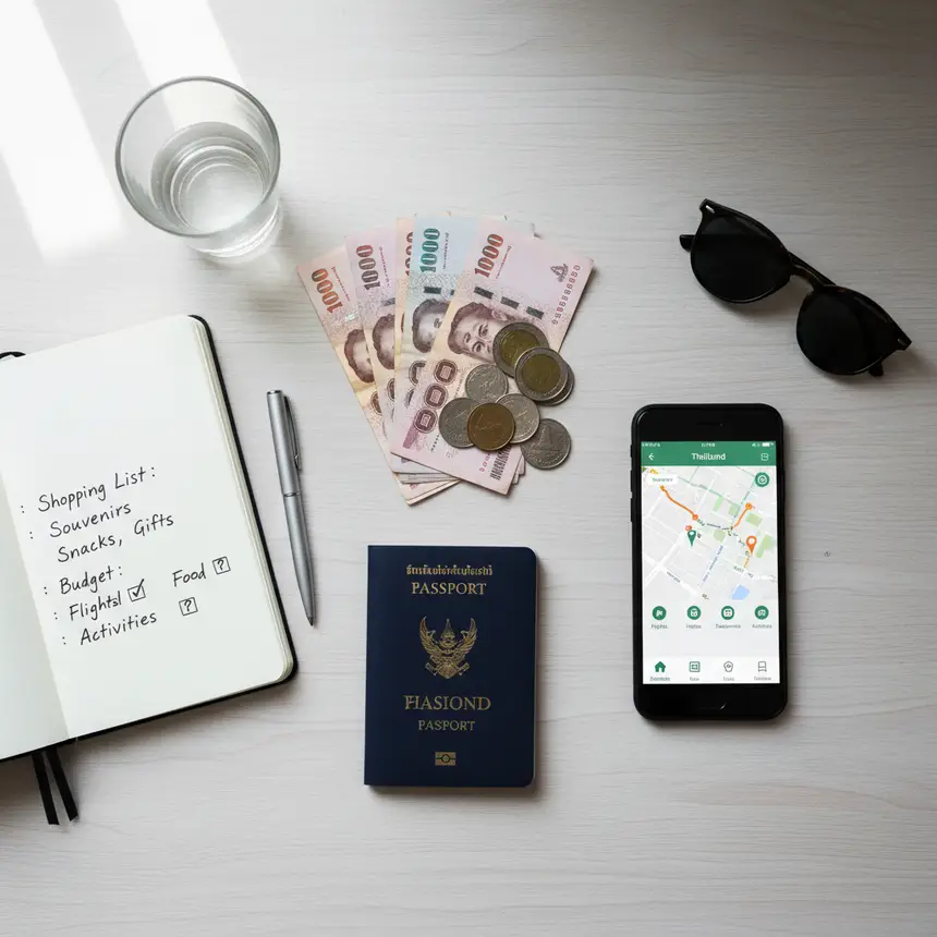 Thailand travel budget, shopping tips, currency exchange