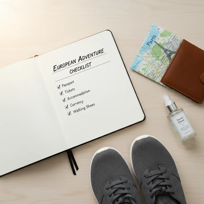 Travel checklist, packing tips, safety guide