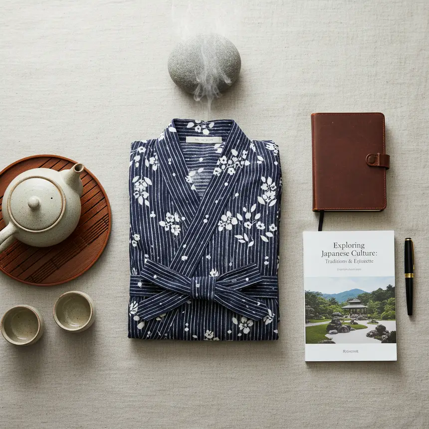 Ryokan travel tips, yukata, onsen preparations