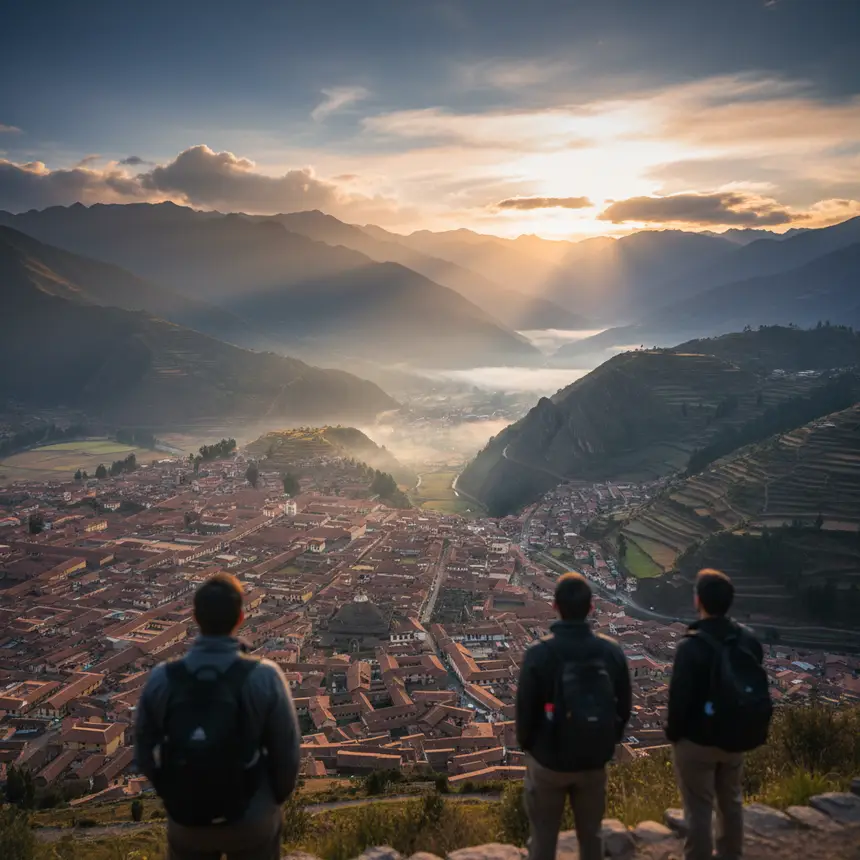 Cusco city panorama