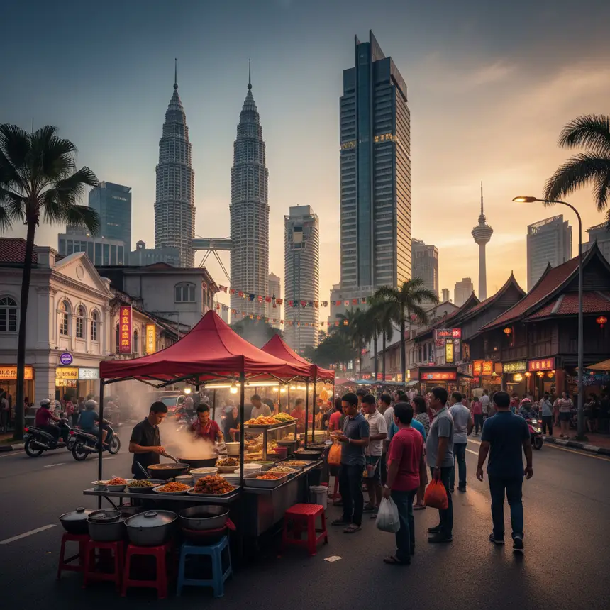 Kuala Lumpur street food scene