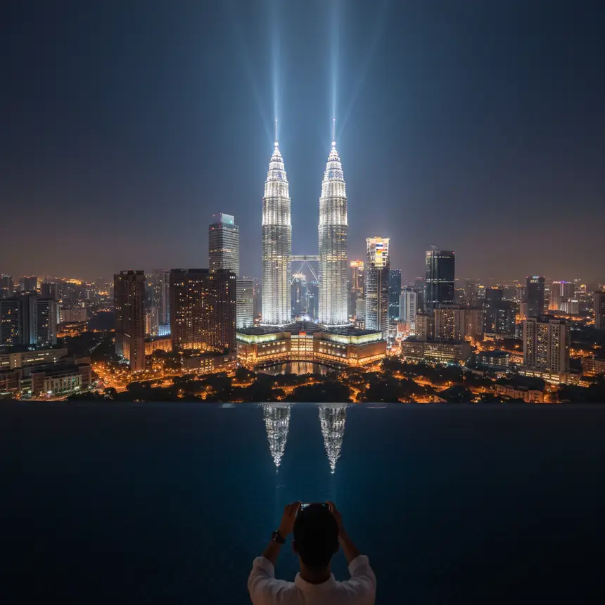 Kuala Lumpur city lights