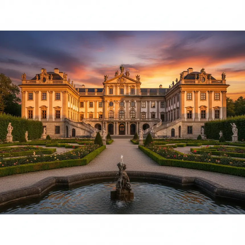 Hellbrunn Palace Baroque garden