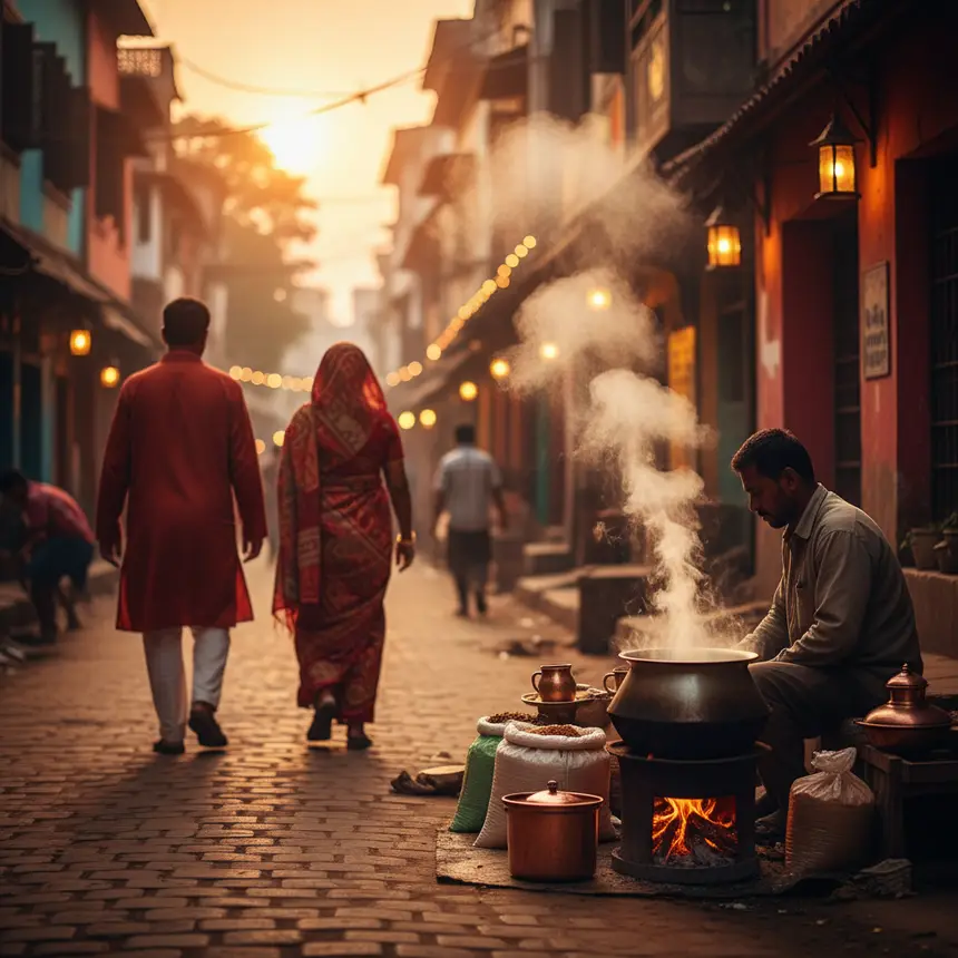 Local Bangladeshi tea stall