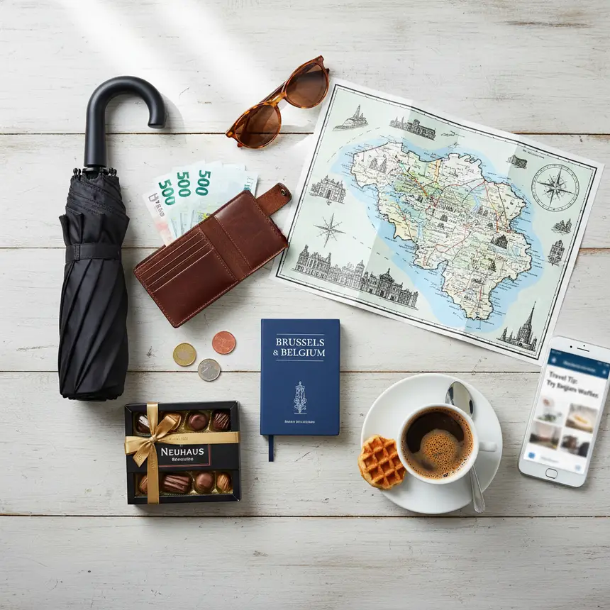 Brussels travel preparation items