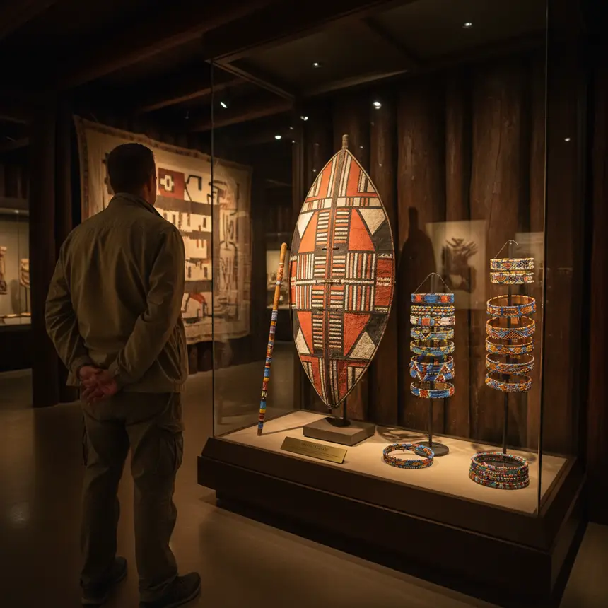 Museum cultural artifact viewing