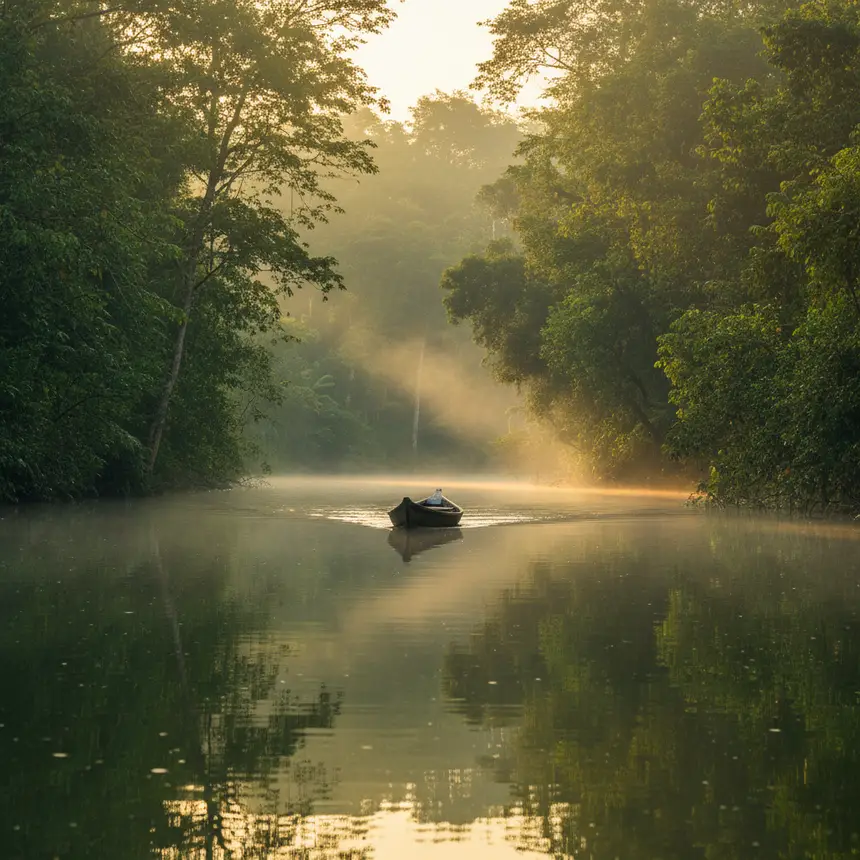 Chitwan National Park canoe