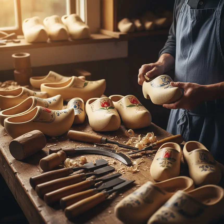 Dutch clog workshop
