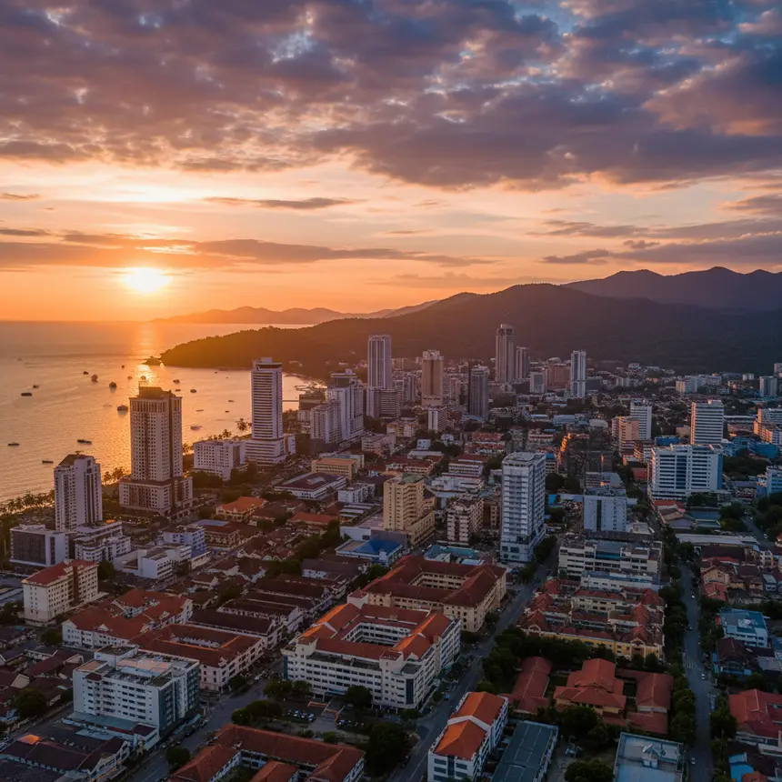 Kota Kinabalu city view