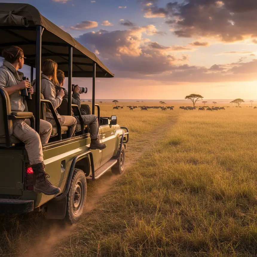 Serengeti safari landscape