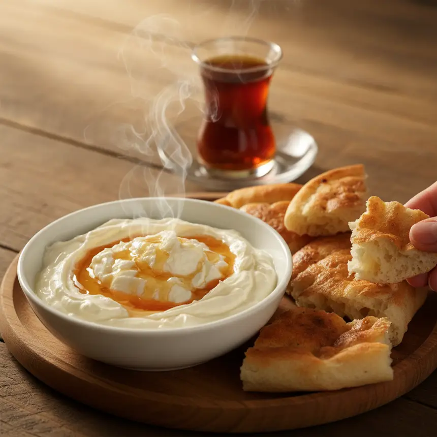 Turkish Kaymak dessert
