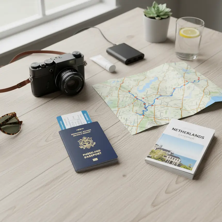 Travel essentials, Netherlands map, efficient planning