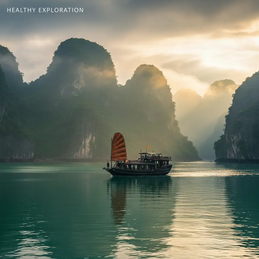 Ha Long Bay cruise landscape