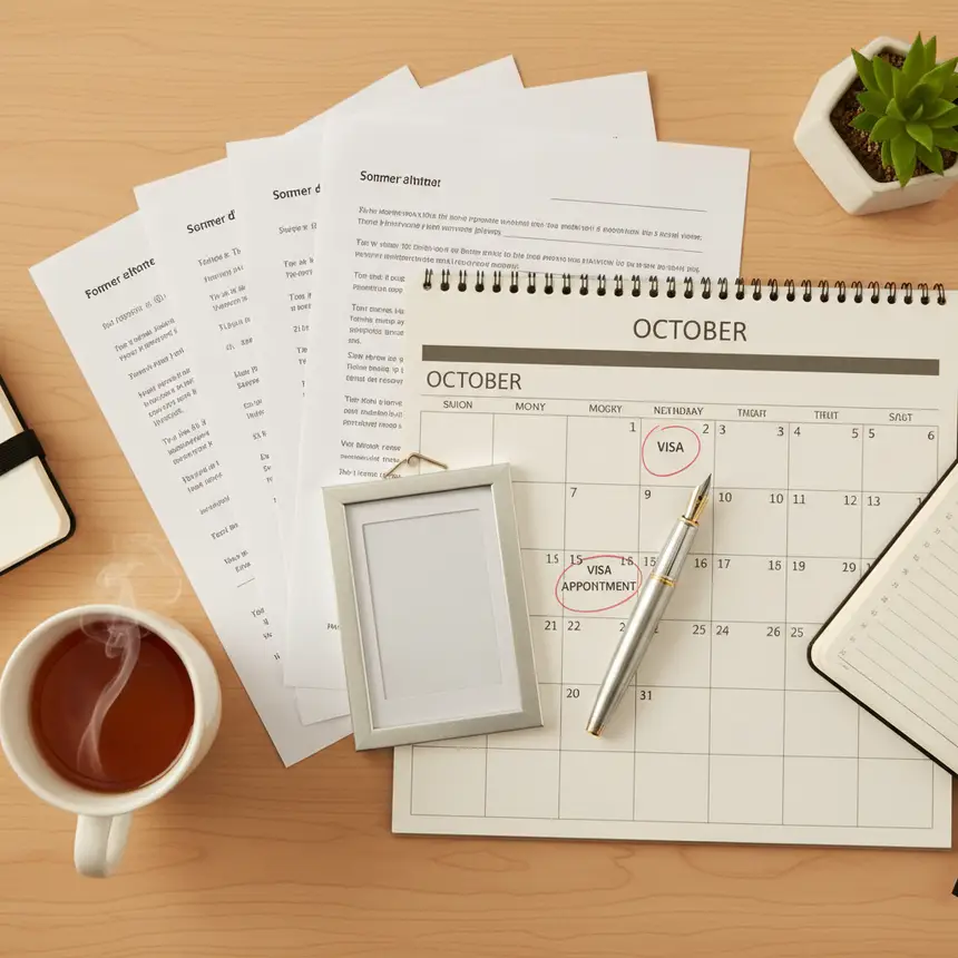 Visa document preparation