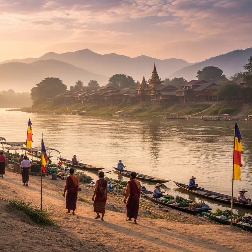Myanmar peaceful landscape