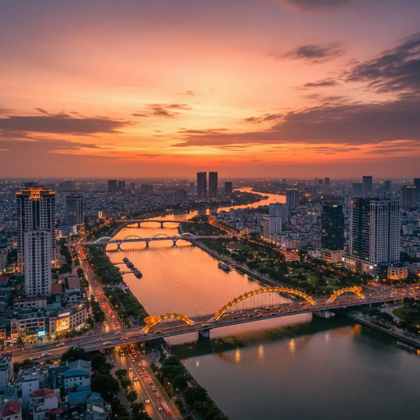 Da Nang city night view
