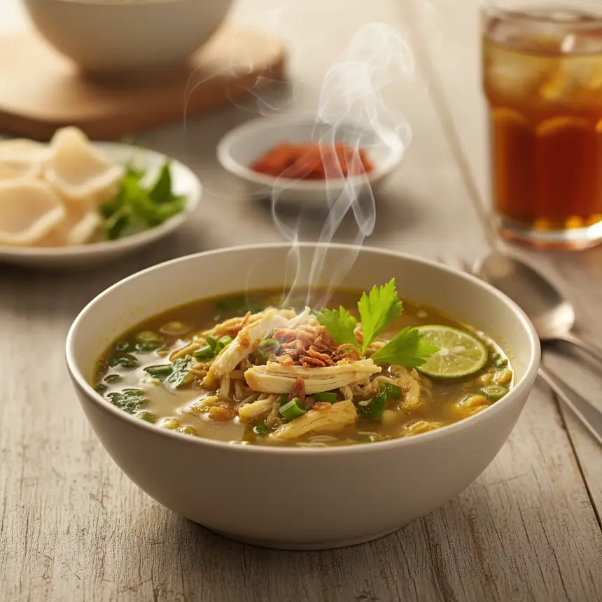 Soto Ayam soup bowl