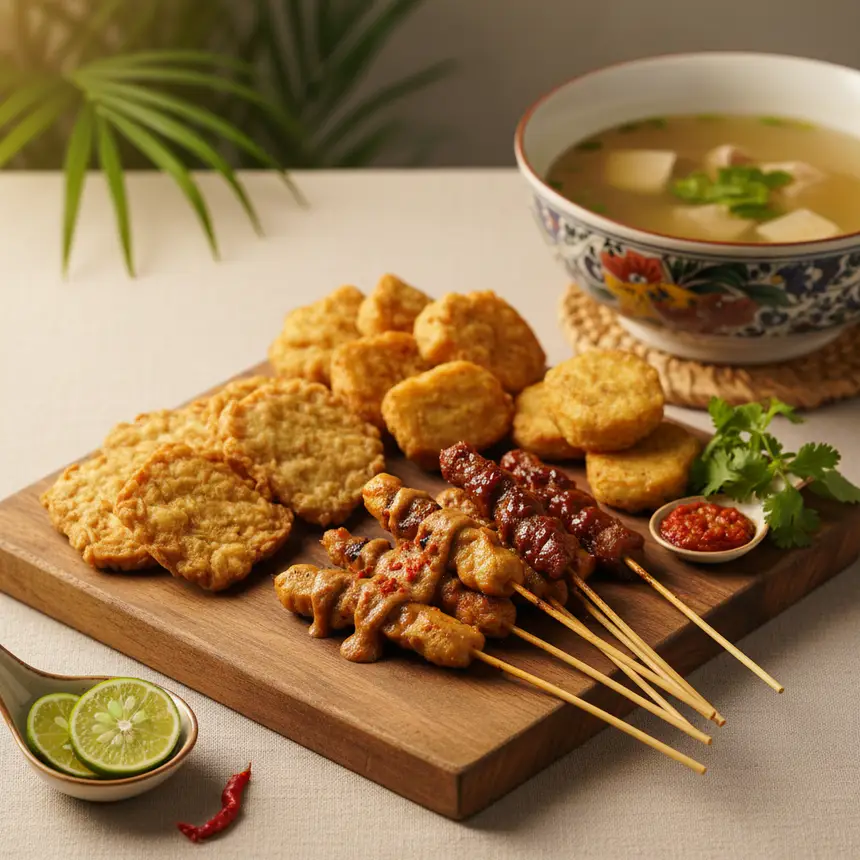Indonesian street food sides