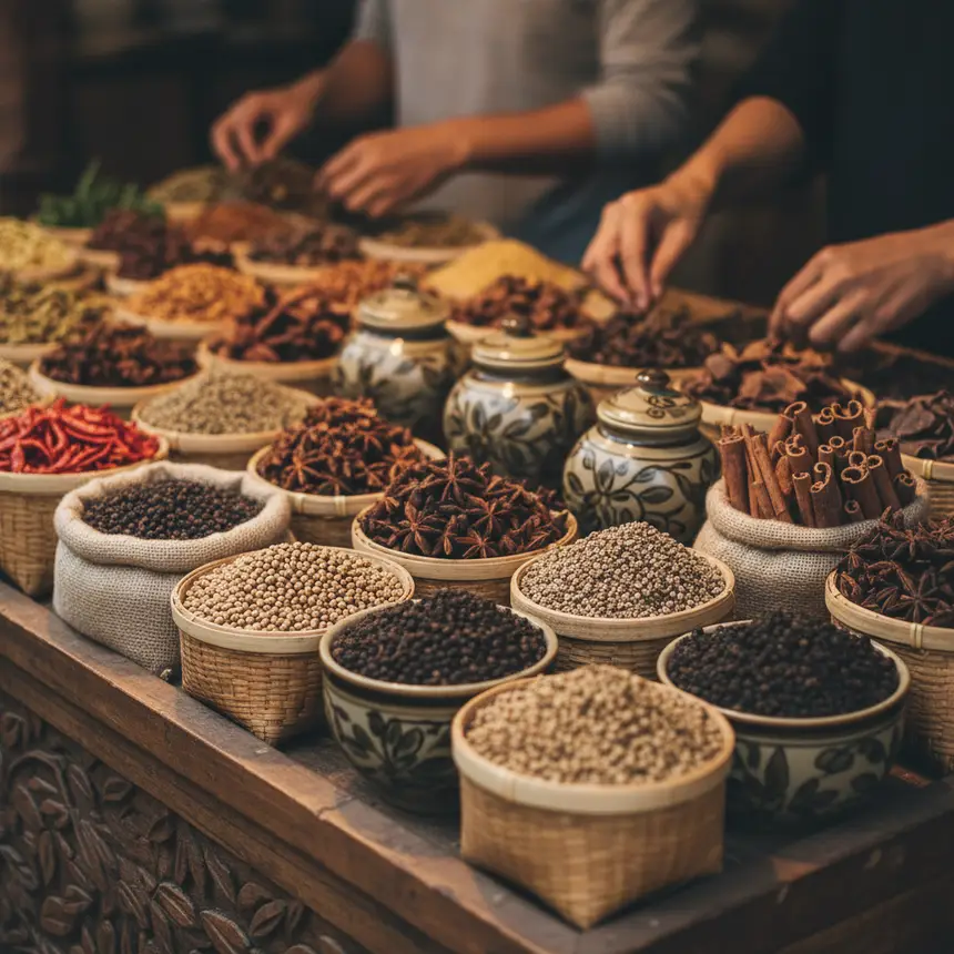 Vietnamese pepper spices gift
