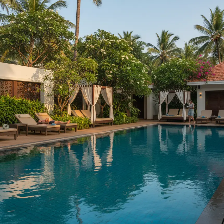 Goa resort swimming pool