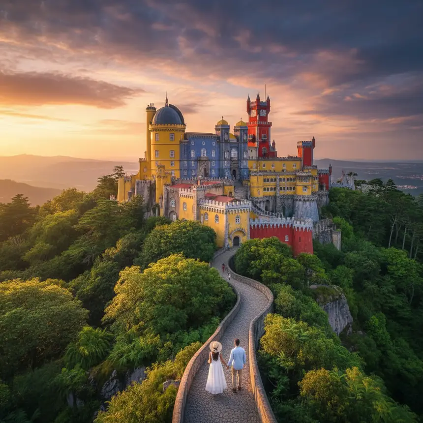 Sintra Pena Palace and forest