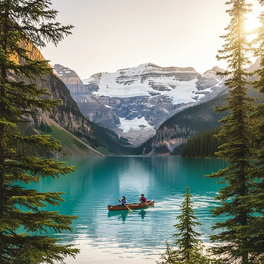 Lake Louise glacier view
