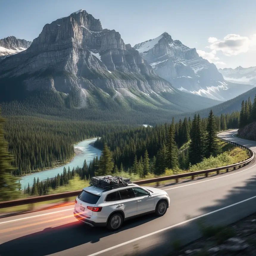 Rockies scenic driving road