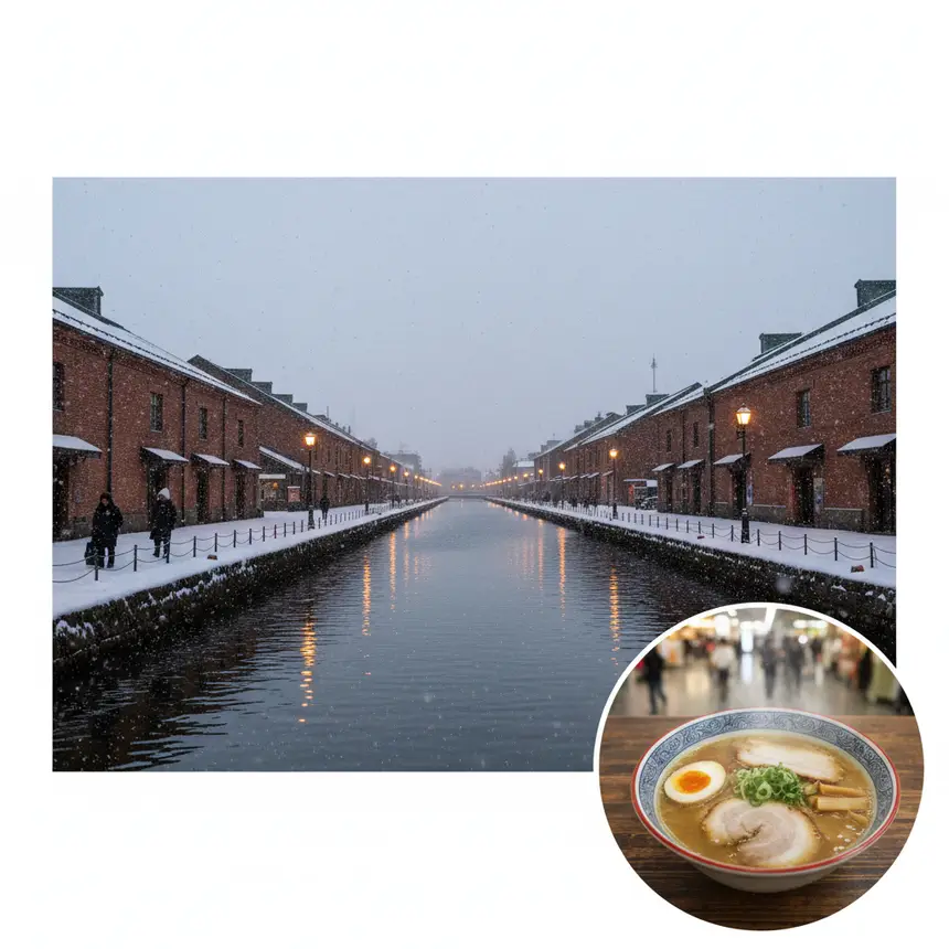 Otaru Canal, Hokkaido Ramen, New Chitose Airport